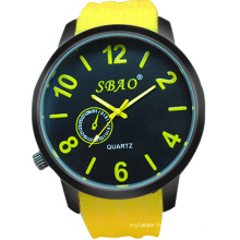 Hot New Products for 2015 Big Case Colorful Promotional Silicon Watch